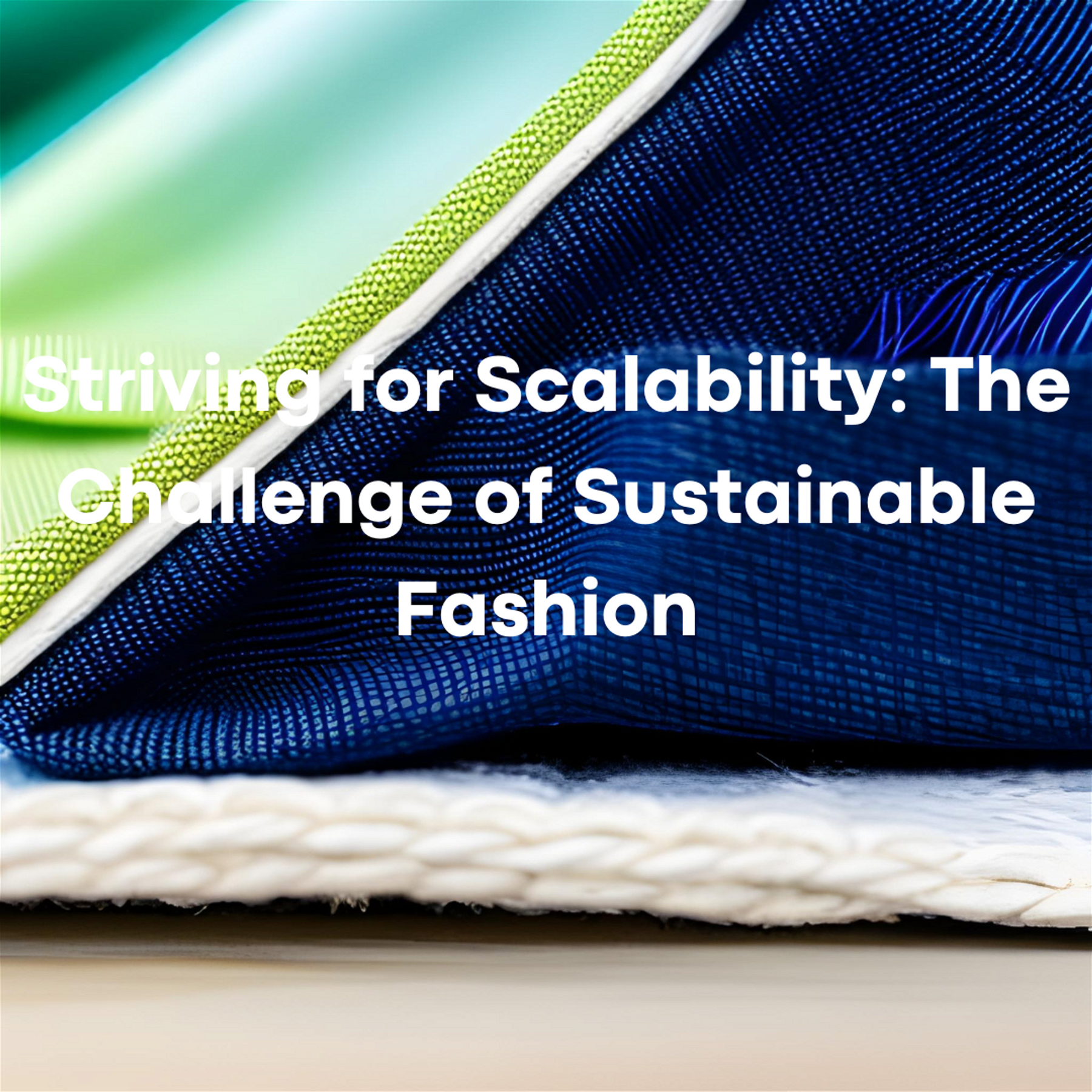 Striving for Scalability: The Challenge of Sustainable Fashion