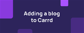 How to make a blog on Carrd