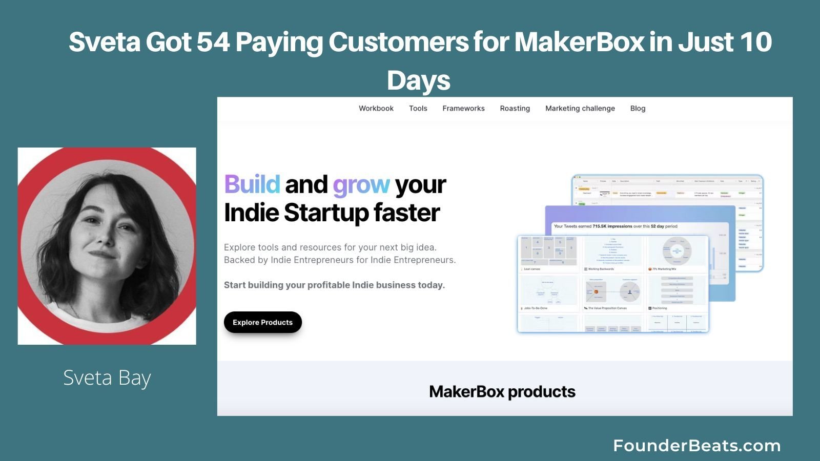 Sveta Got 54 Paying Customers for MakerBox in Just 10 Days 
