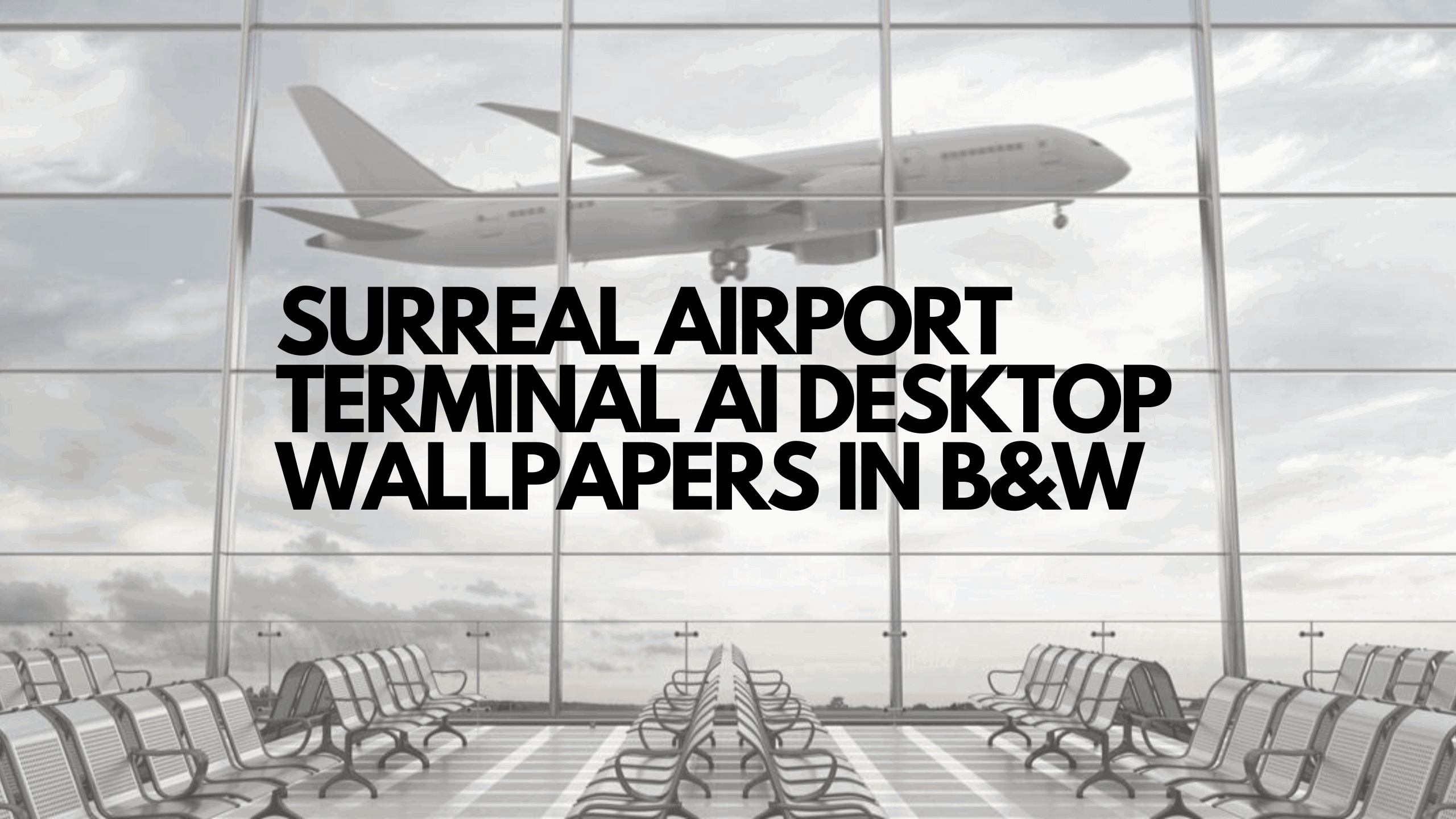 I love adventure and the experience of new airports. So I created these Airport Terminal Desktop Wallpapers in black & white to relive every moment all over again.