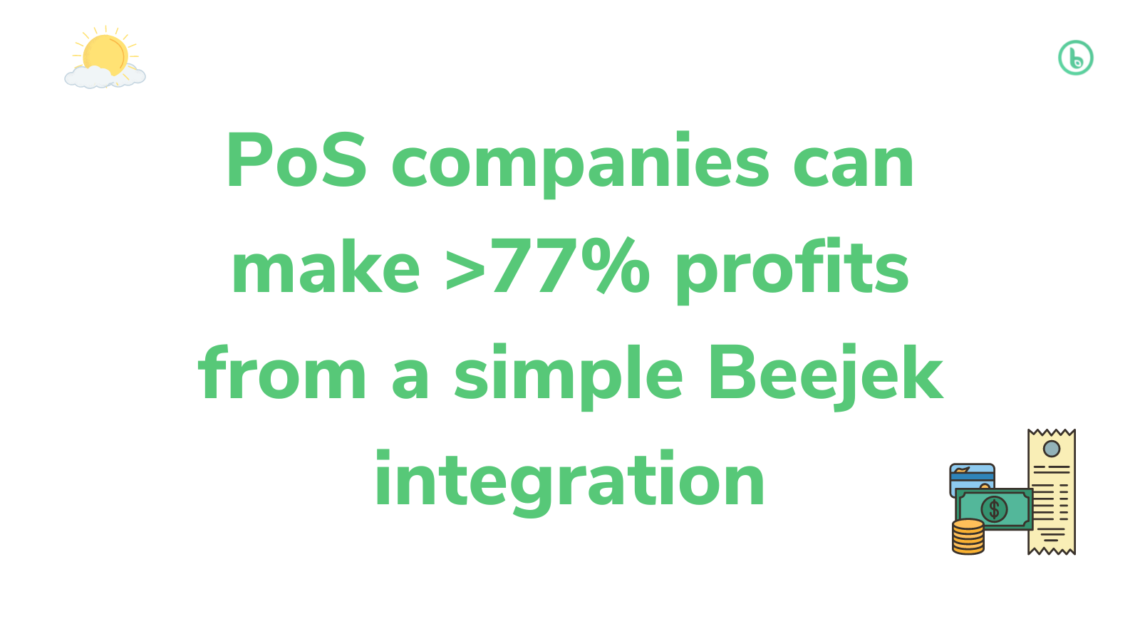 PoS companies can make >77% profits from a simple Beejek integration