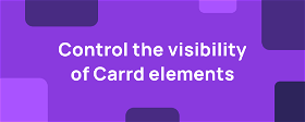 Control the visibility of Carrd elements
