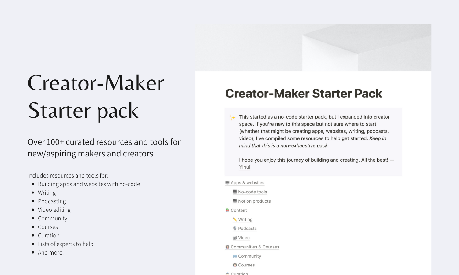 Beginner's guide to making and creating in the creator economy