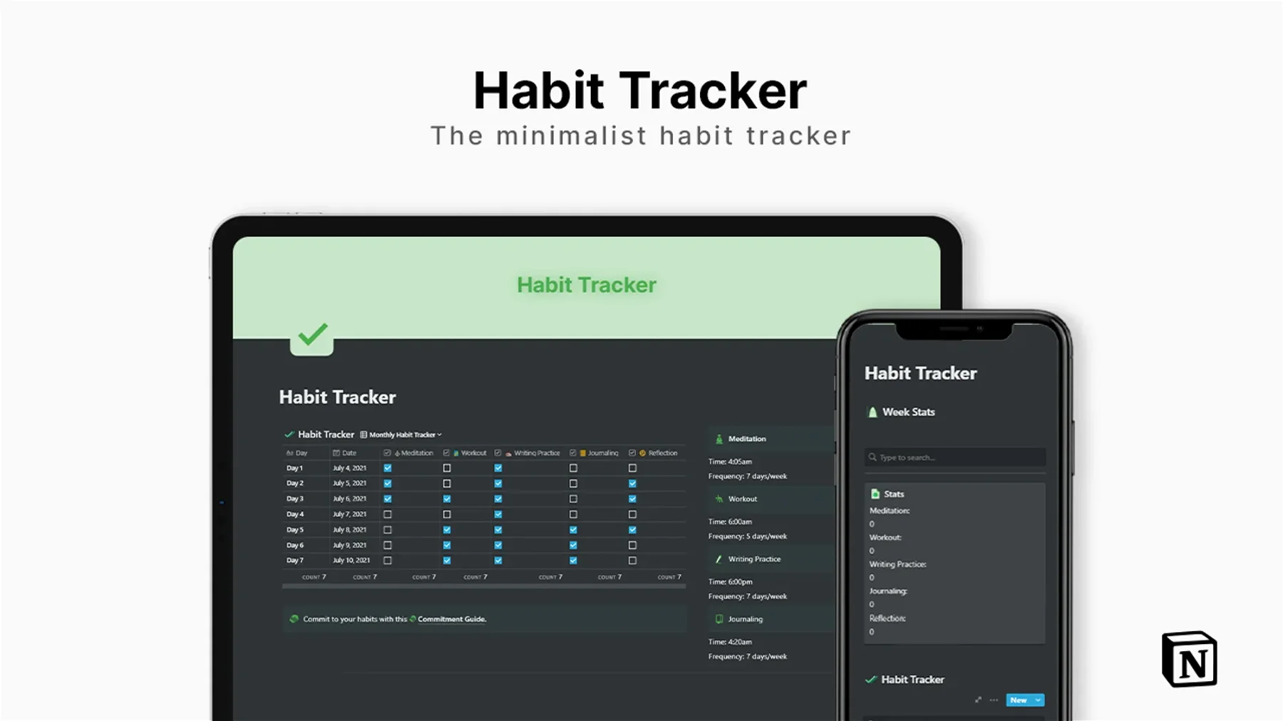 Minimalist Habit Tracker