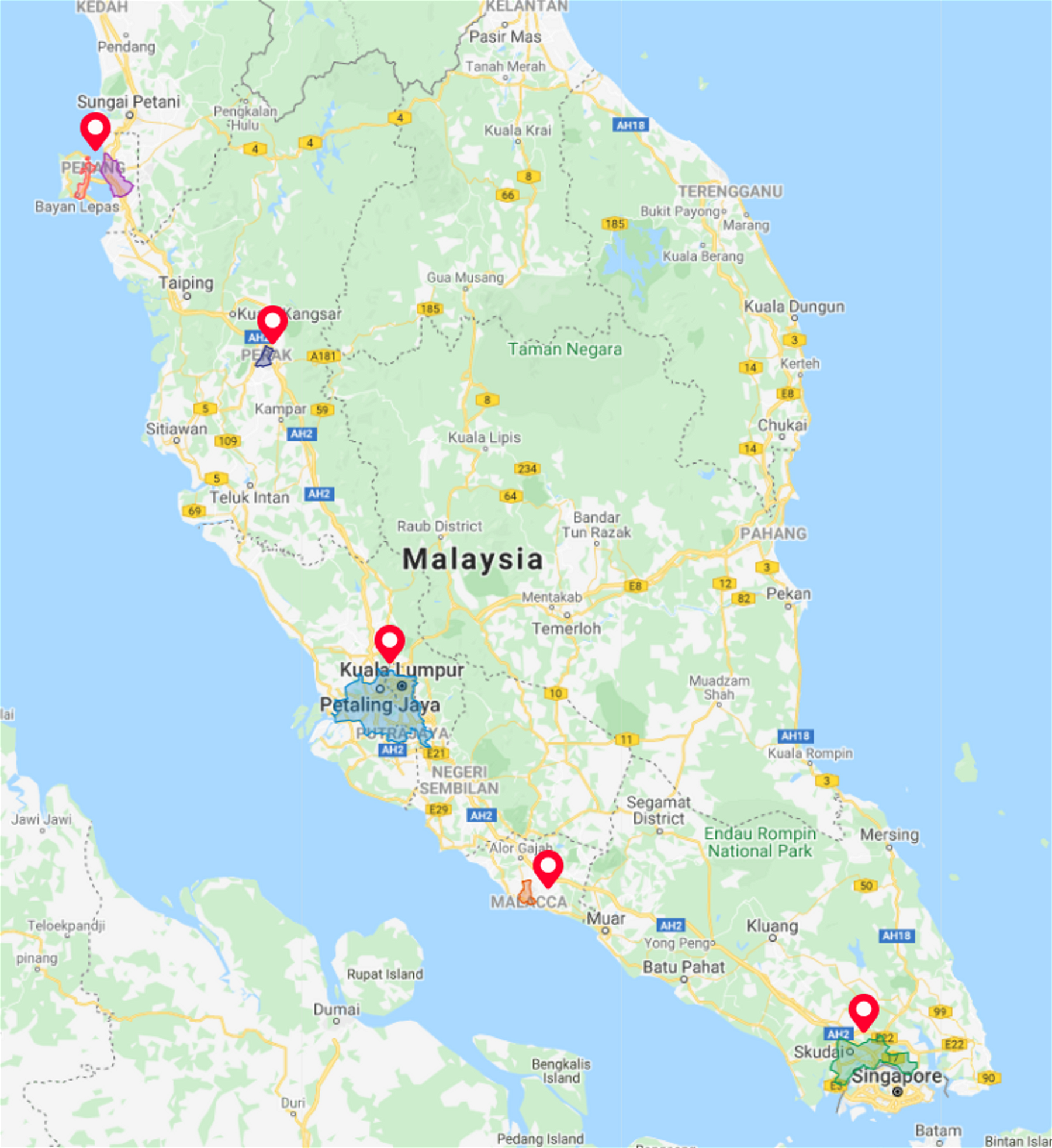 📍Klang Valley, Melaka, Ipoh, Penang, Johor & Kota Kinabalu