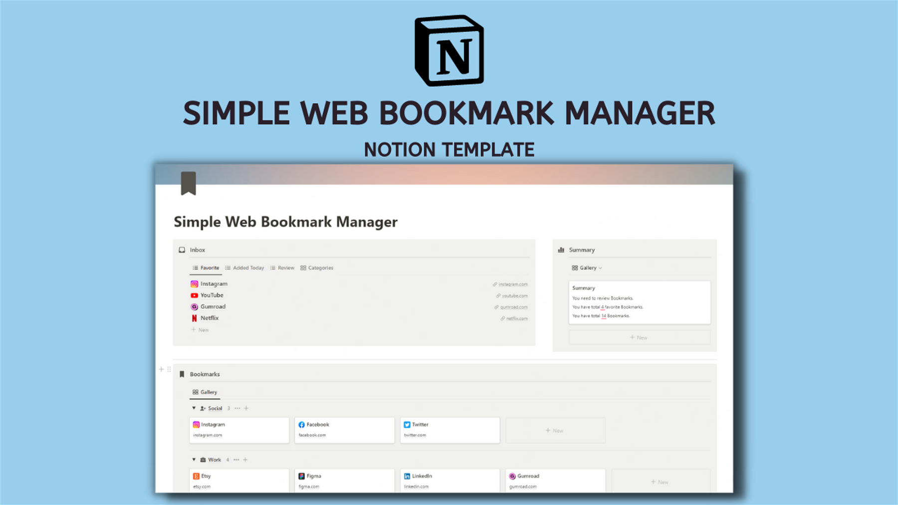 Simple Web Bookmark Manager