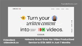 Heleana Grace Grew Her Video Productized Service to $13k MRR in Just 7 Months