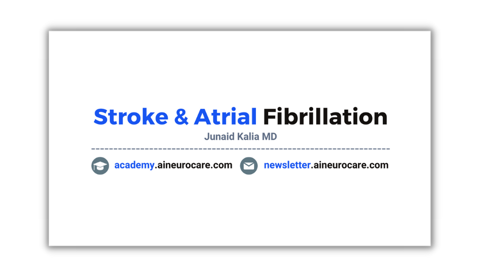 Stroke and Atrial Fibrillation