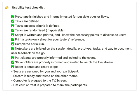 Here’s the usability testing from UX Playbook