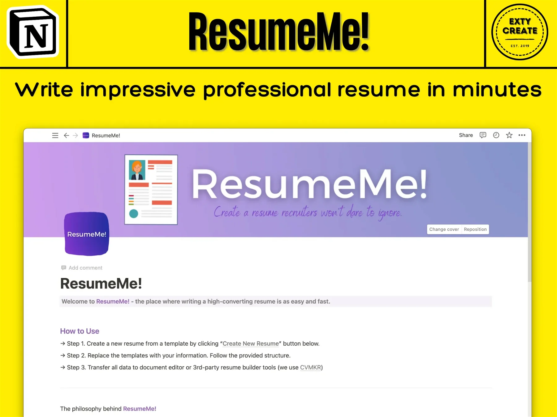 ResumeMe! - Professional Resume Template