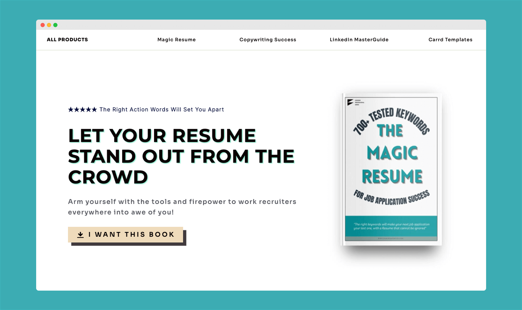 This Book will Teach you How to Get Your Resume / CV Noticed by Recruiters for Getting the Job you’re worth – in 700+ ways!