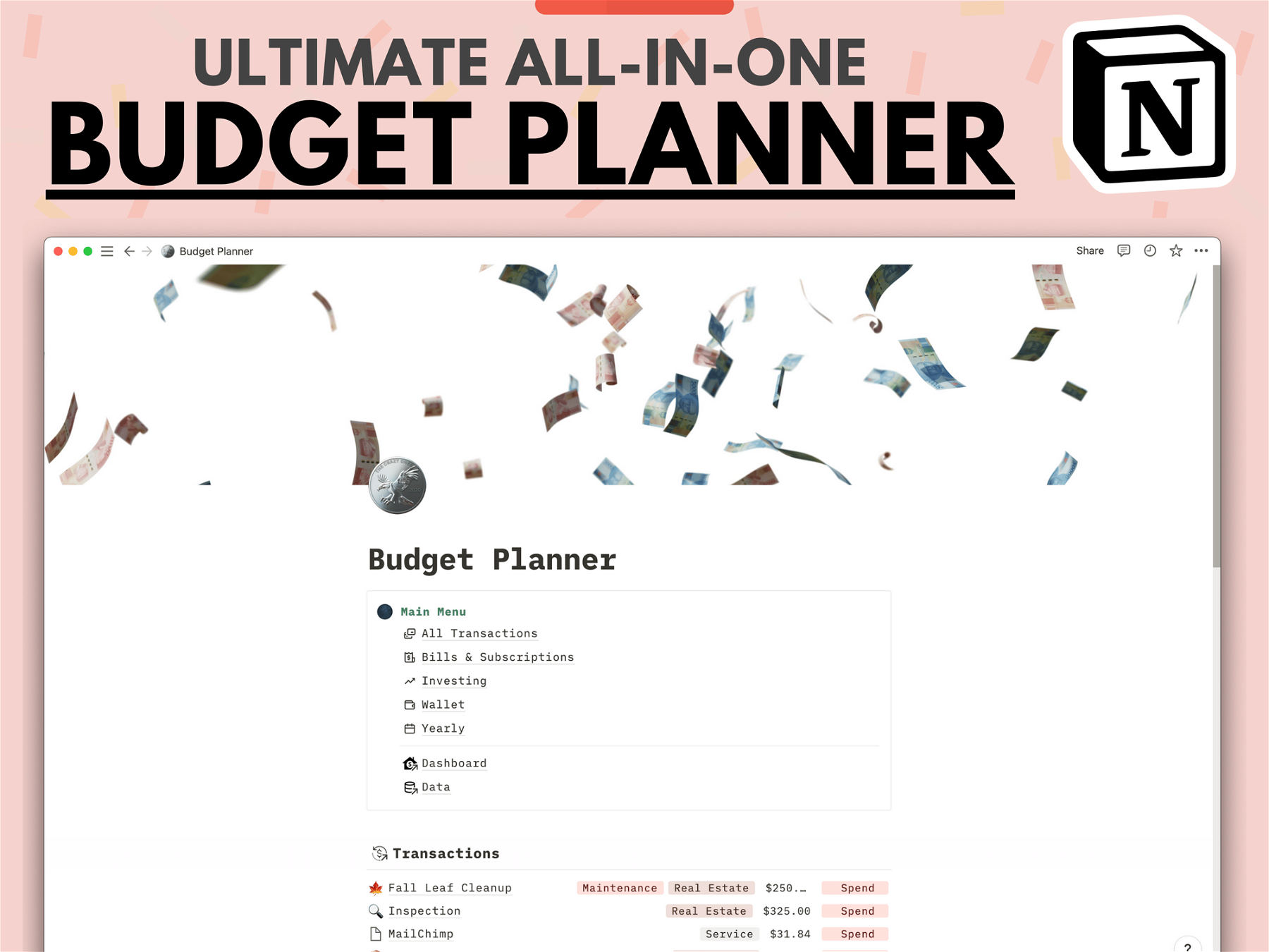ðŸ’µ Ultimate All-in-One Budget Planner - Get Your Money Right