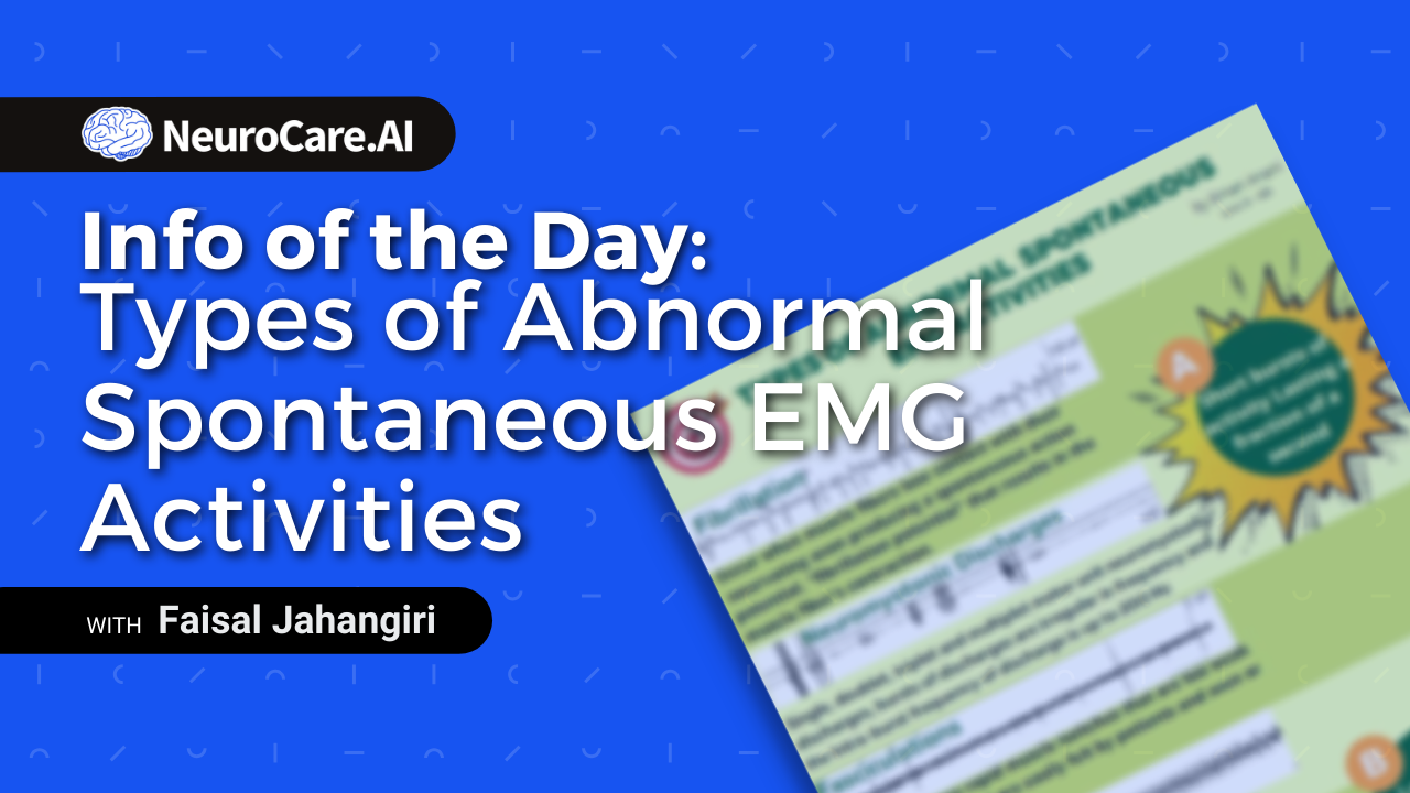 Info of the Day: "Types of Abnormal Spontaneous EMG Activities”