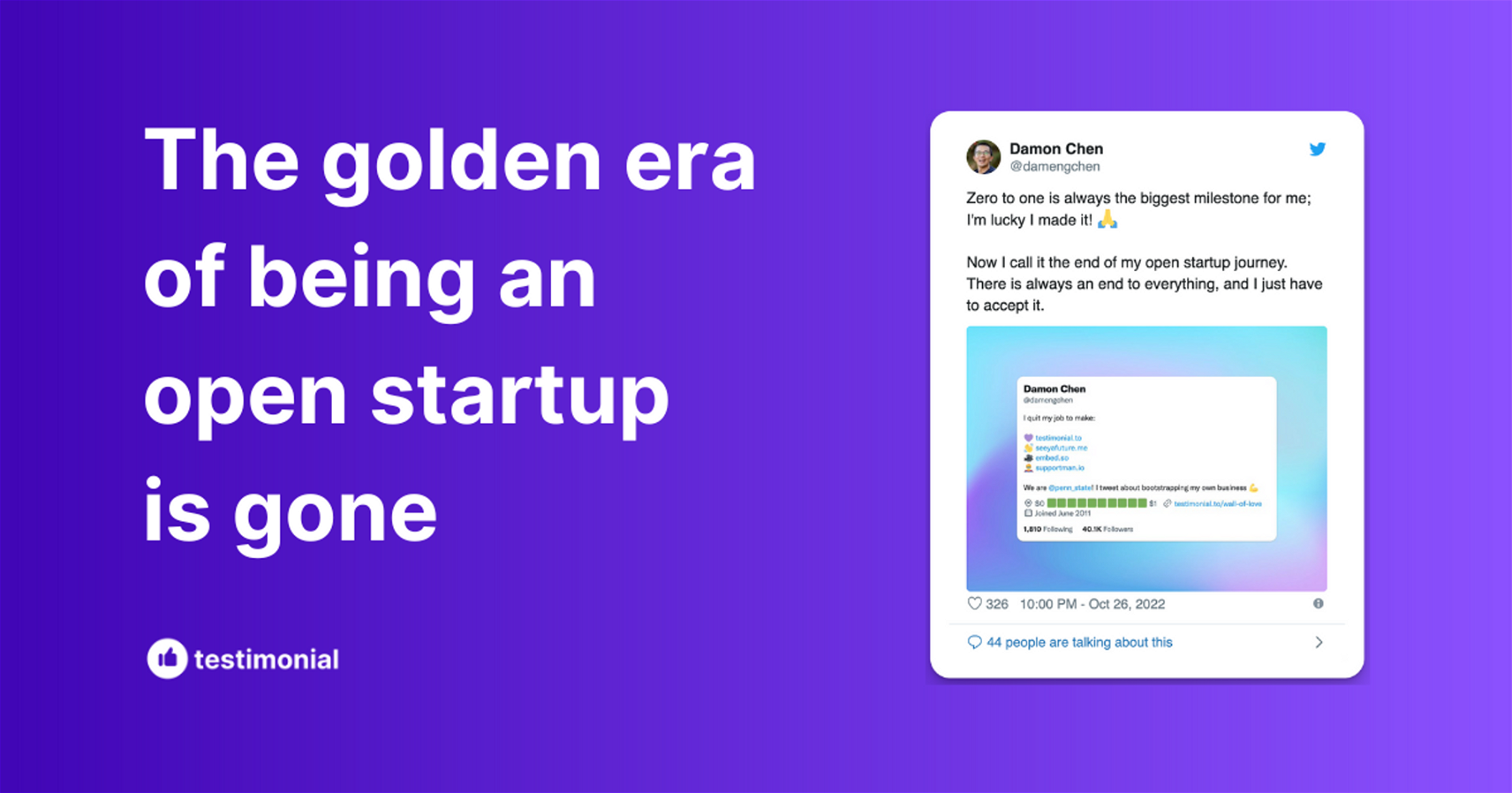 The golden era of being an open startup is gone