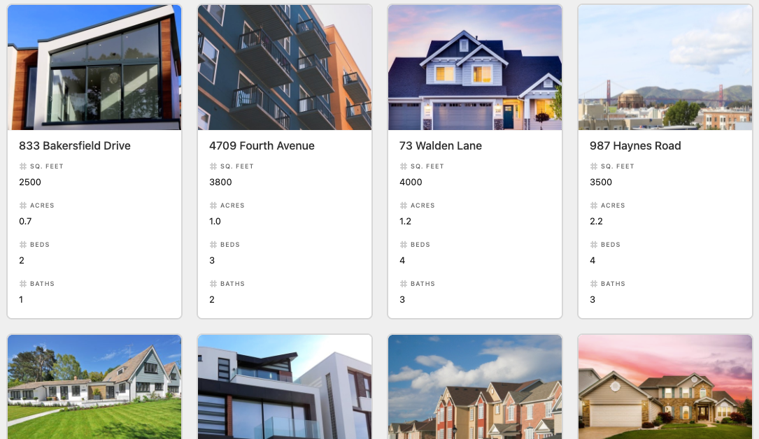 Gallery View in Airtable