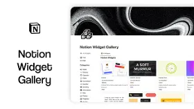 Notion Widget Gallery (180+ widgets)