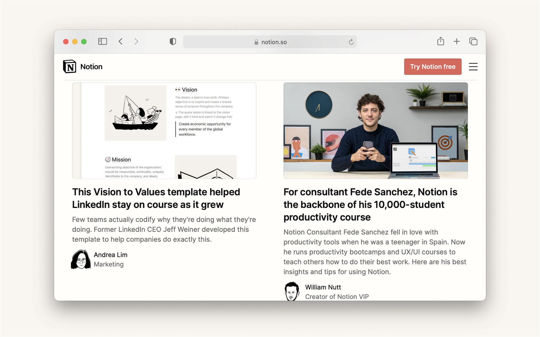 Grow your brand and business with Notion’s support — a special series on our blog showcases the originality of Notion Certified users. 📣