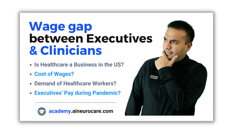 Wage gap between Executives and Clinicians