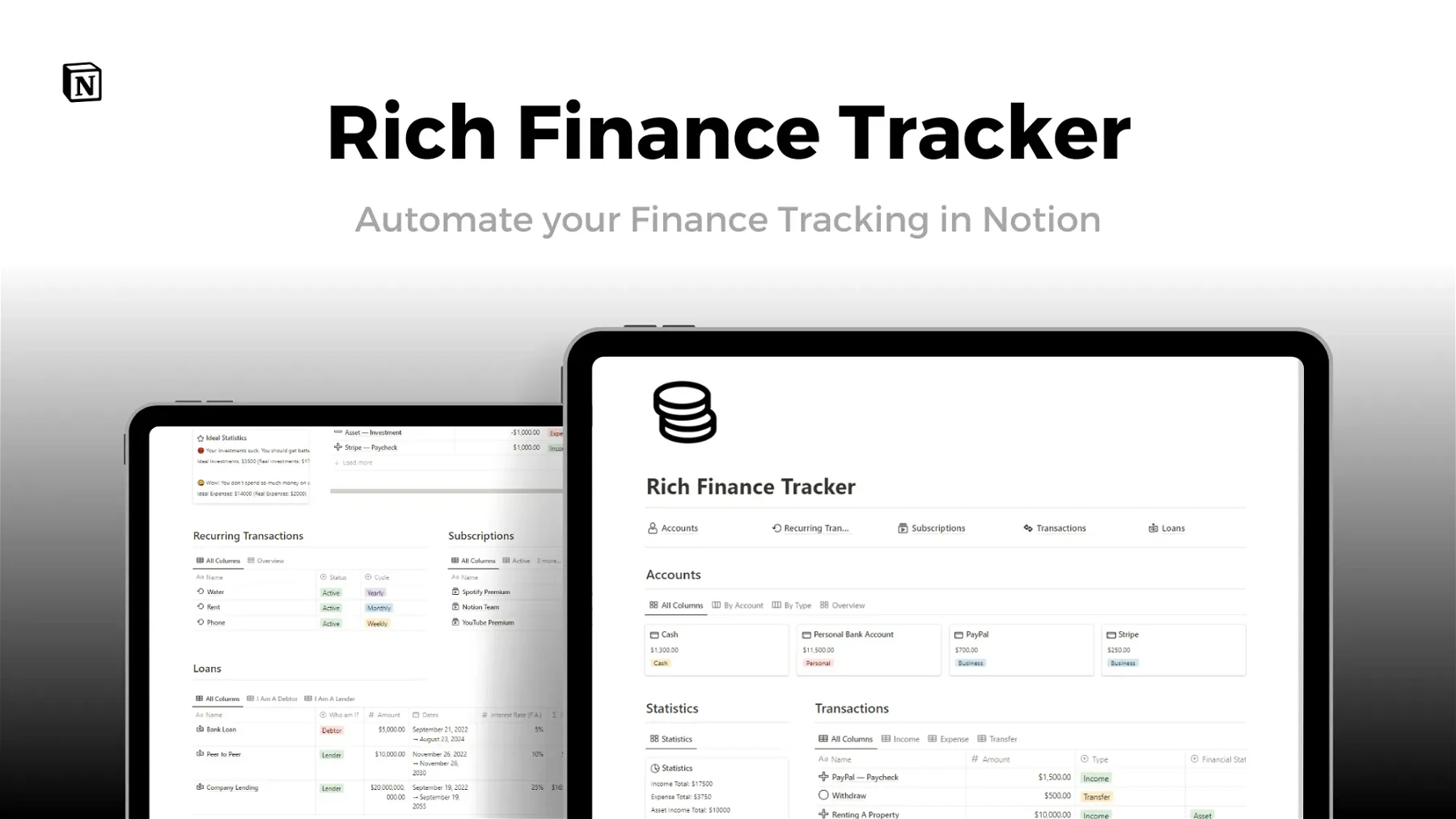 Rich Finance Tracker