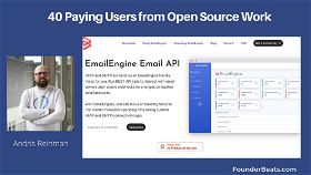 Andris Reinman Shares How He Acquired First 40 Paying Users for EmailEngine from His Open Source Work