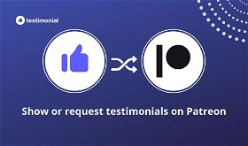 How to show or request testimonials from Patreon