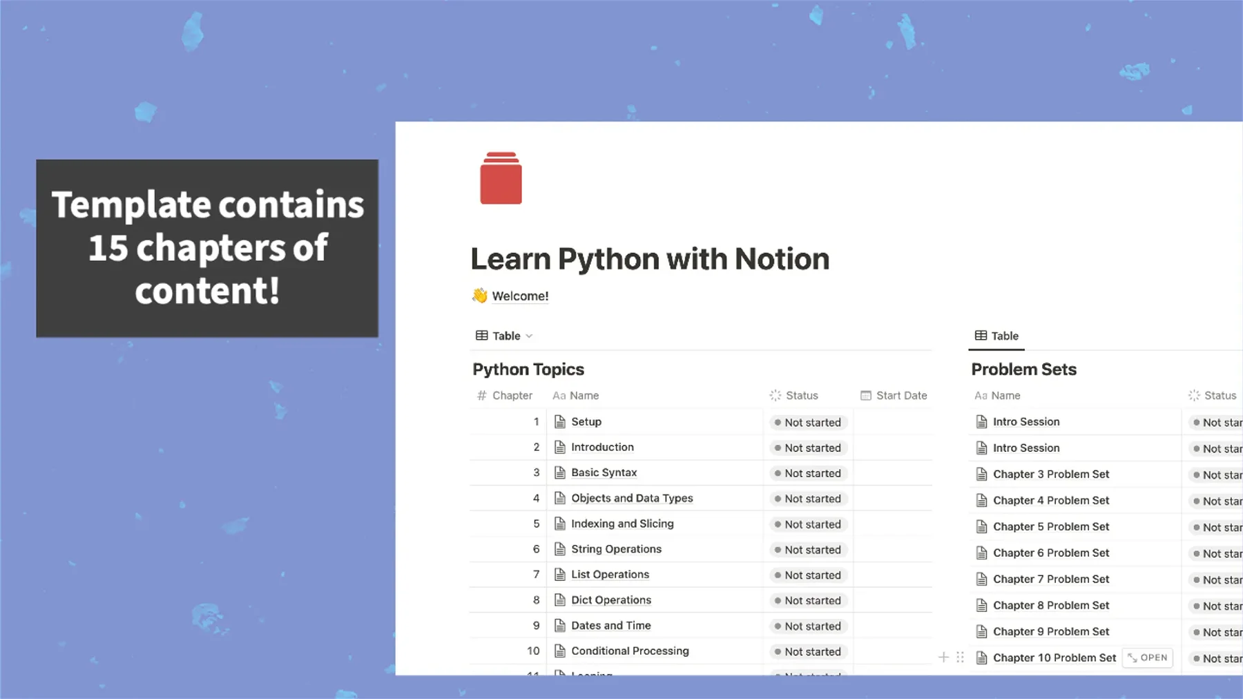 Learn Python with Notion