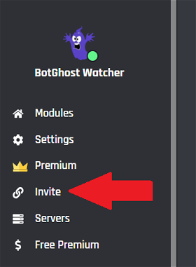 Invite your Discord bot using the BotGhost Dashboard
