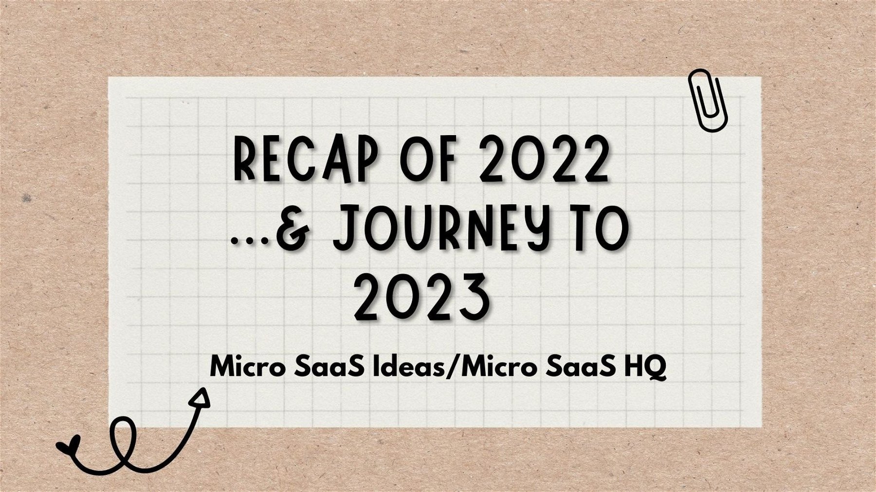 Micro SaaS HQ - Recap of 2022 and Plan for 2023