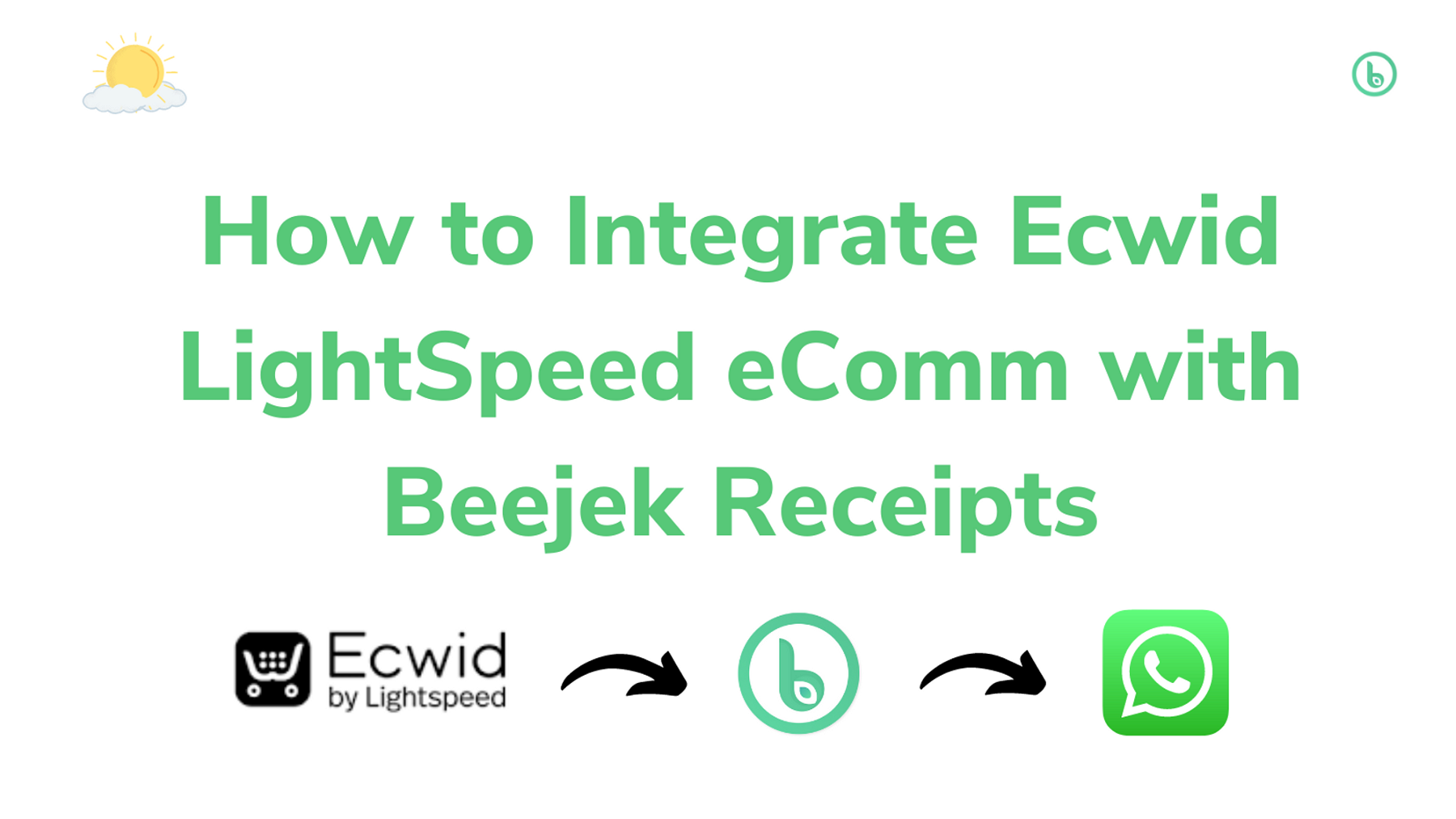 How to Integrate your Ecwid LightSpeed eCommerce Store with Beejek Receipts