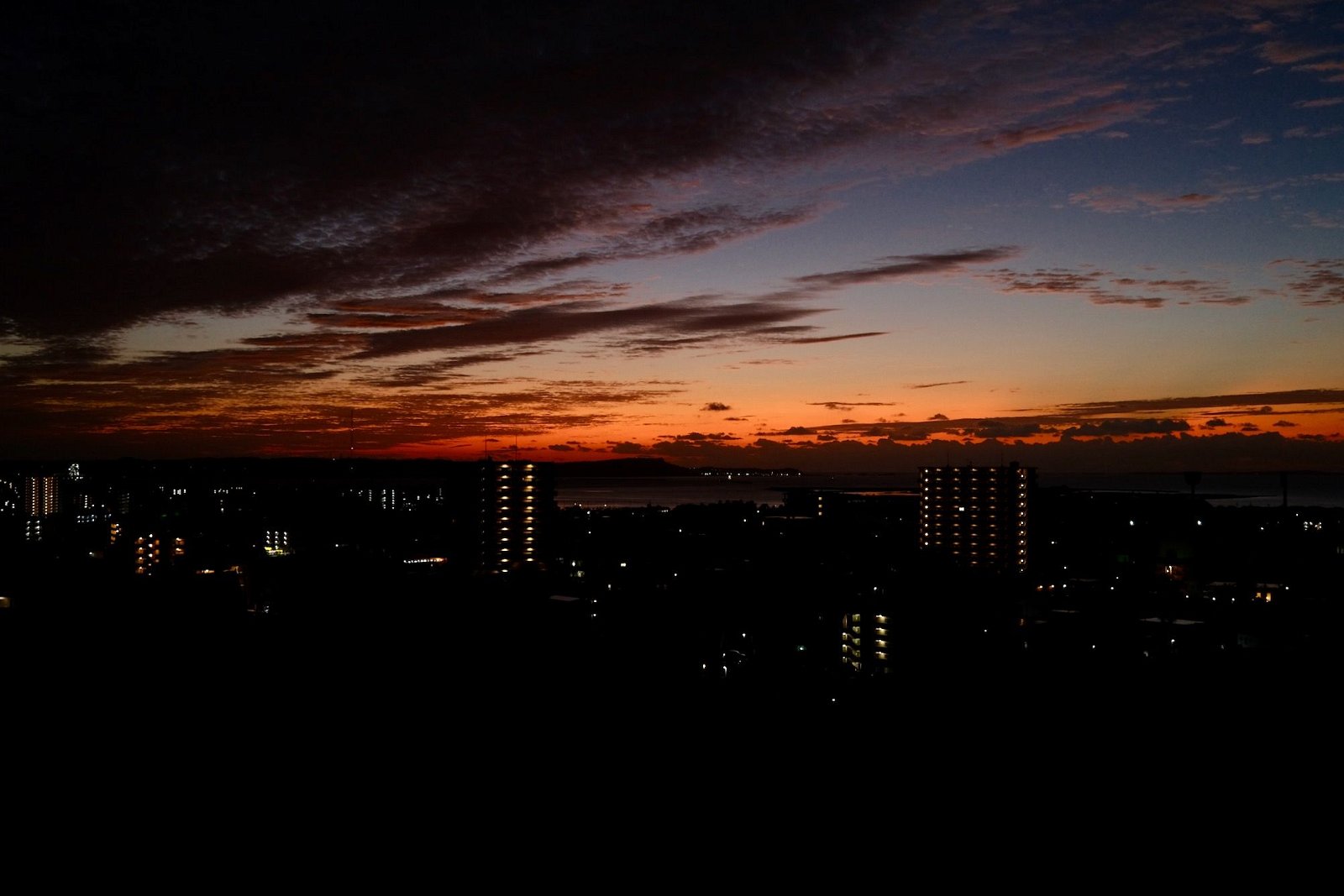 Sunrise over Awase, Okinawa, Japan. Fuji X100v.