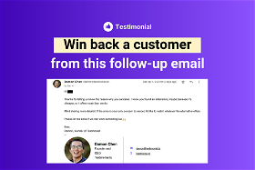 I use this email to win back a churned customer