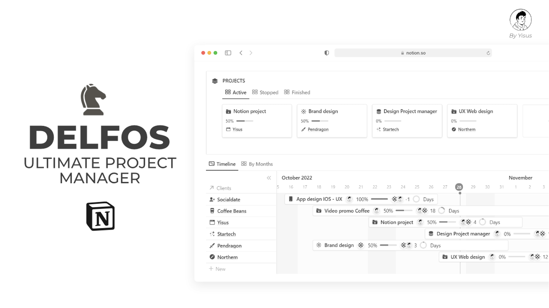 Delfos - Ultimate Project Manager | Notion template