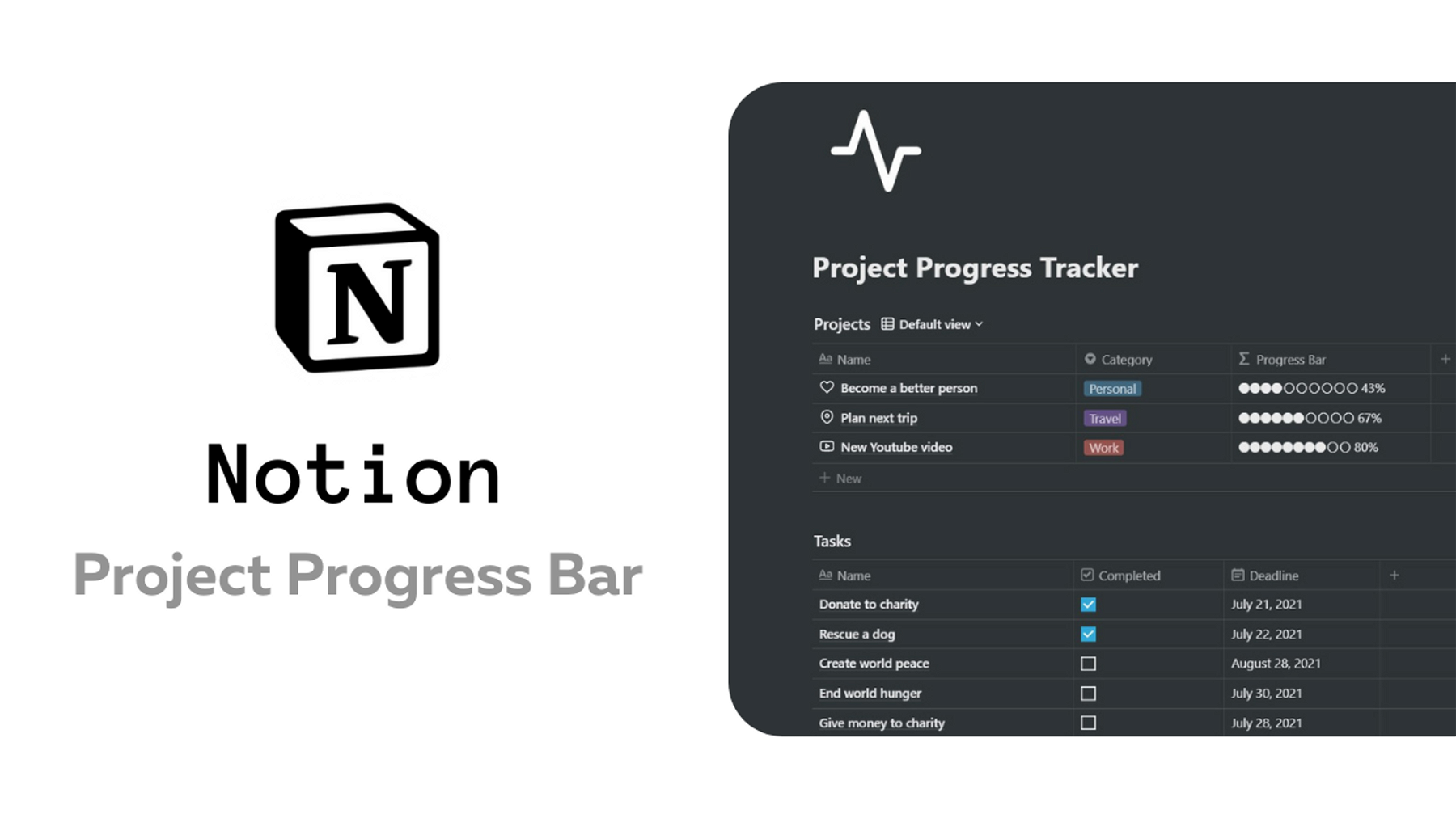 Notion Project Progress Tracker