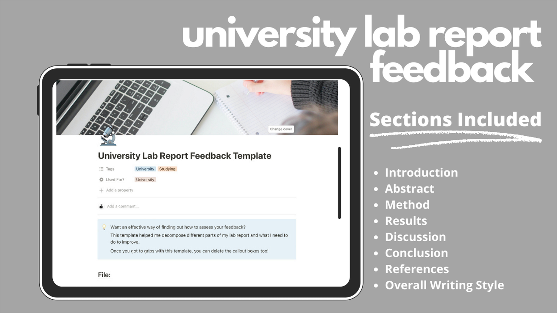 University Laboratory Report Feedback Template