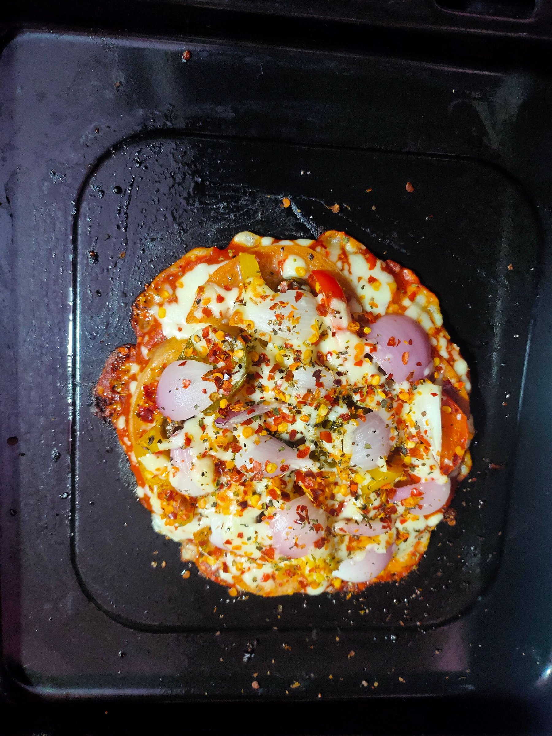 Keto pizza with Almond flour base 🍕