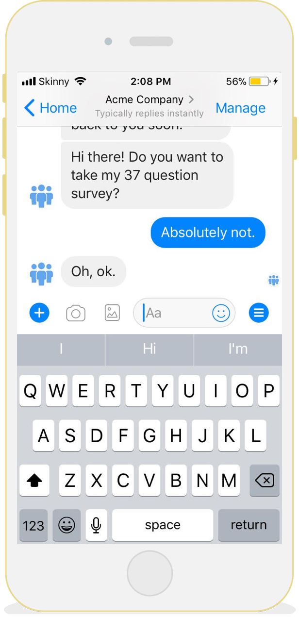 Increase your chatbot survey response rates