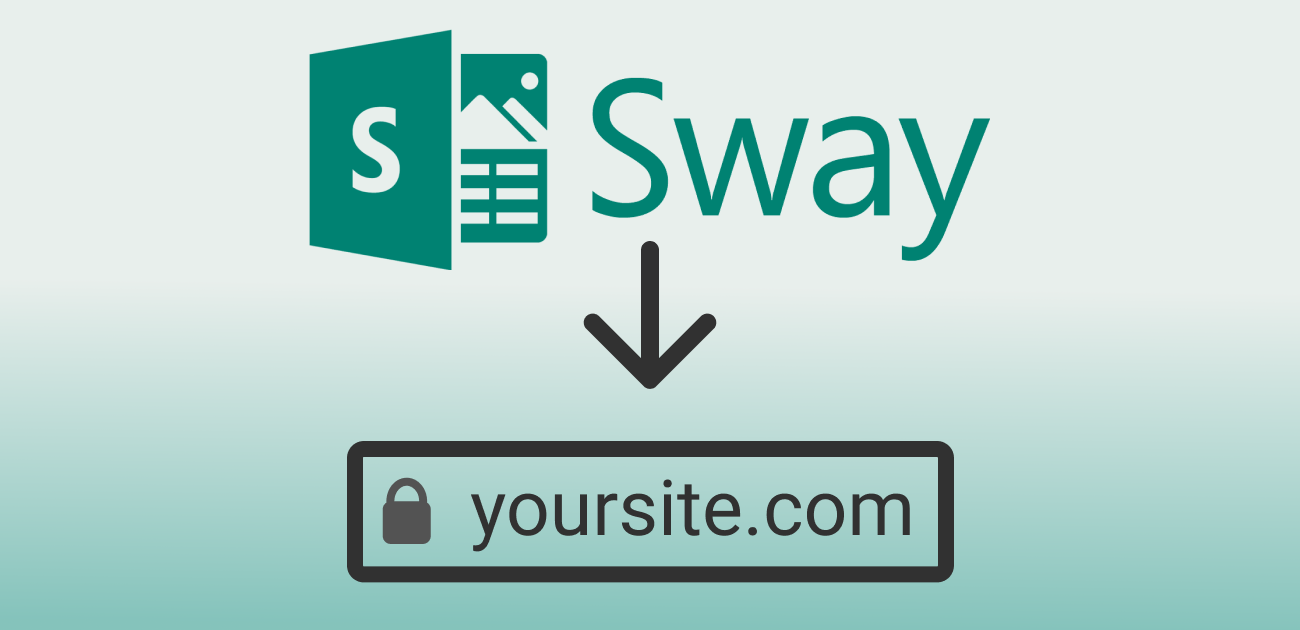 Build a simple static website with Microsoft Sway and host it at your own custom domain