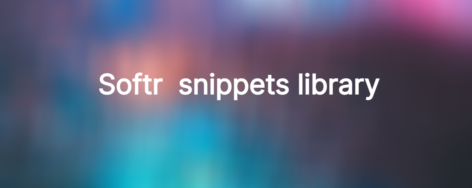 Softr tips and snippets library