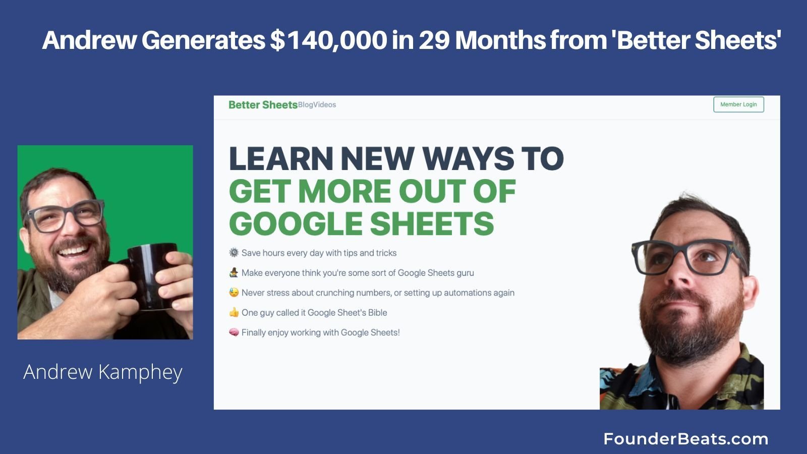 Andrew Generates $140,000 in 29 Months from ‘Better Sheets’ 