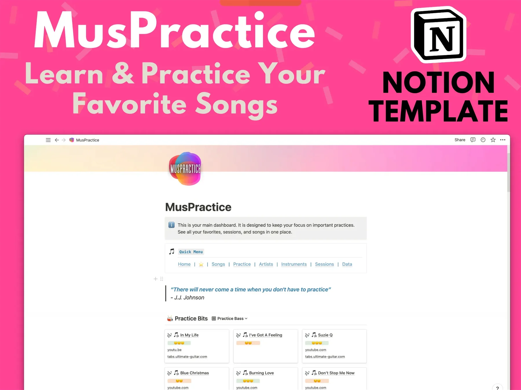 MusPractice - Music Practice Digital Notebook