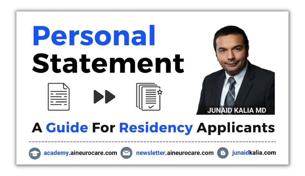 Personal Statement for Residency Applicants