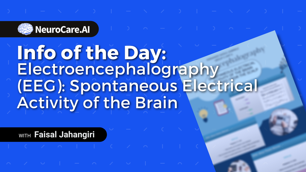 Info of the Day: "Electroencephalography (EEG): Spontaneous Electrical Activity of the Brain"