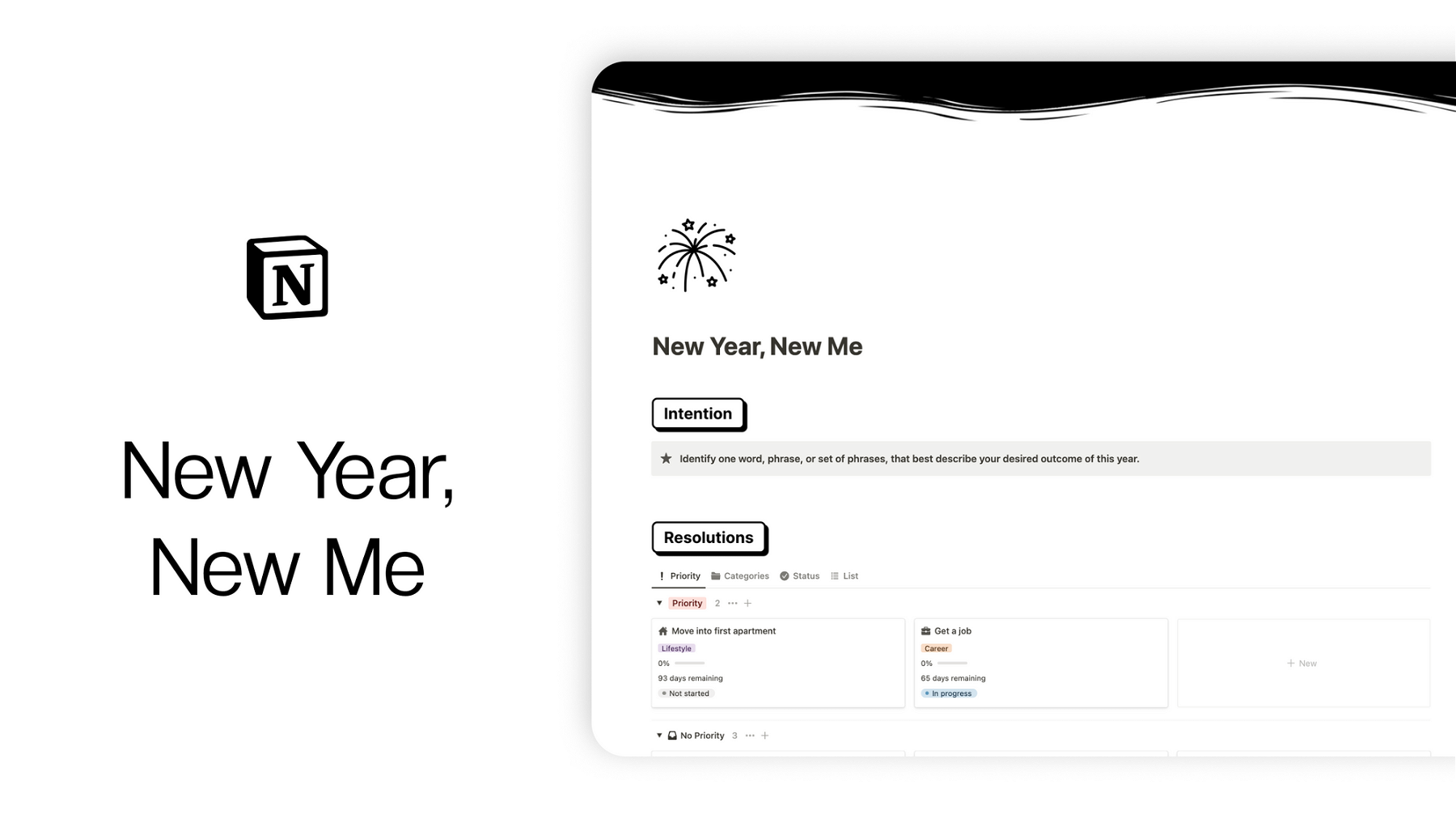 New Year, New Me (Notion Template)