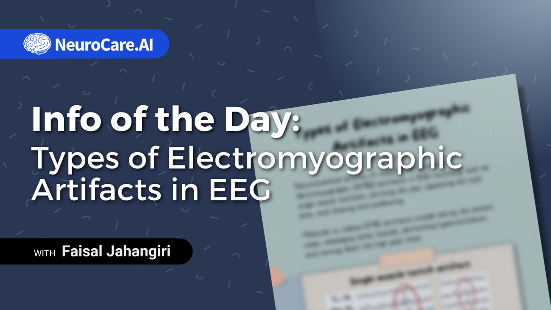 Info of the Day: "Types of Electromyographic Artifacts in EEG"