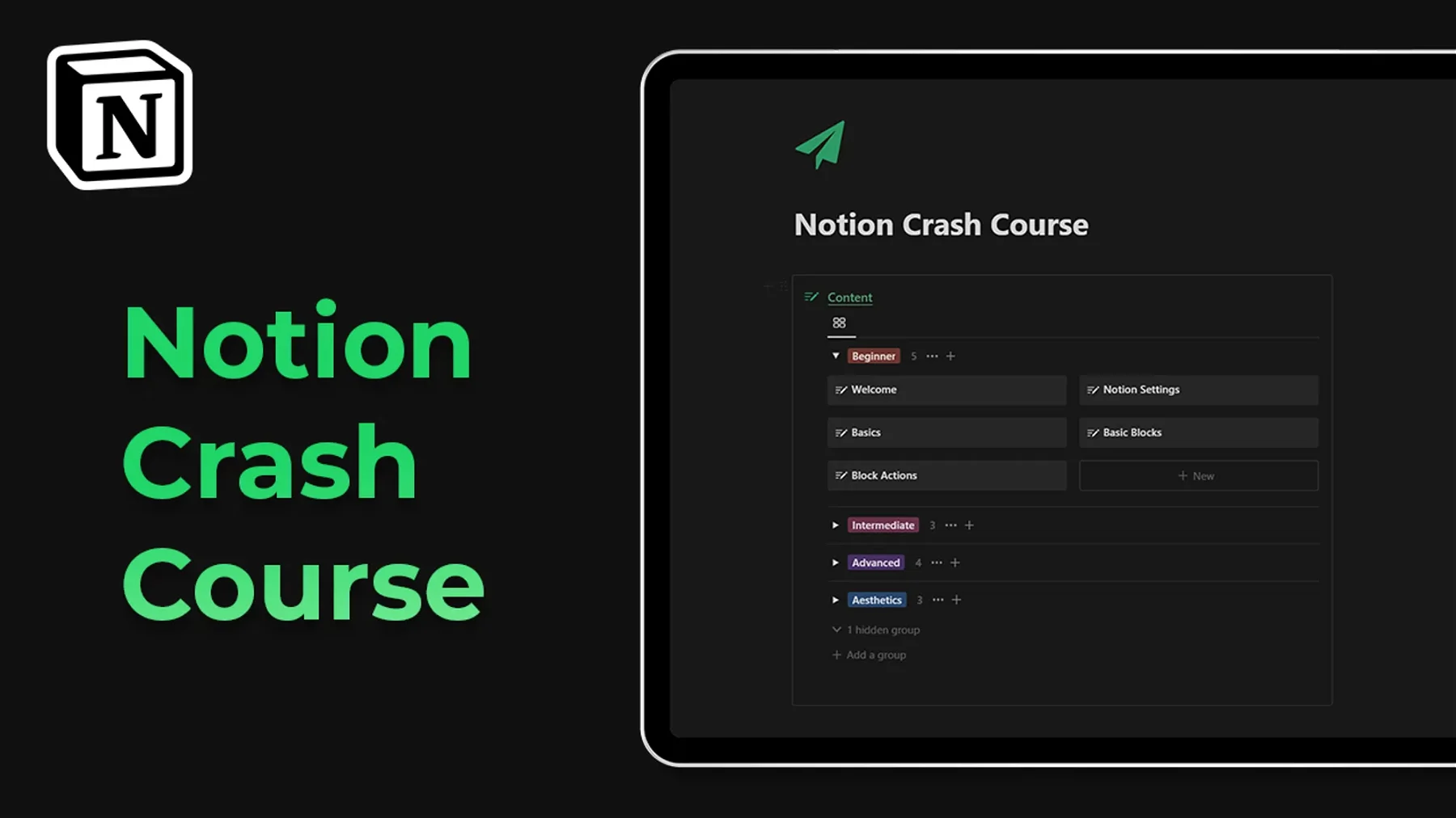 Notion Crash Course