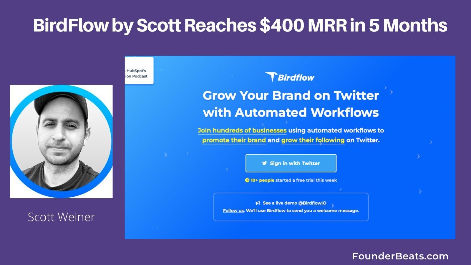  BirdFlow by Scott Reaches $400 MRR in 5 Months 