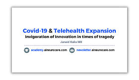 Invigoration of Innovation in times of tragedy - Telehealth Expansion in and beyond Covid-19