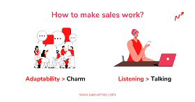 Sales are about being adaptable and listening to your prospects.