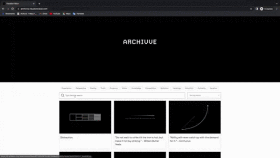 Archivve scrolling down its homepage.