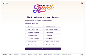 Church Media Squad’s Project request form, built with Fillout